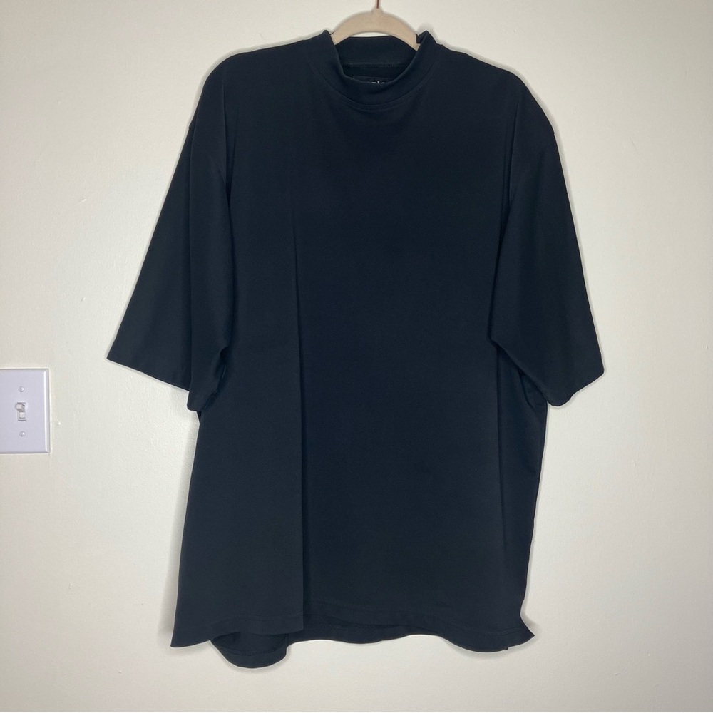 FootJoy men’s black high neck short sleeve golf shirt XL